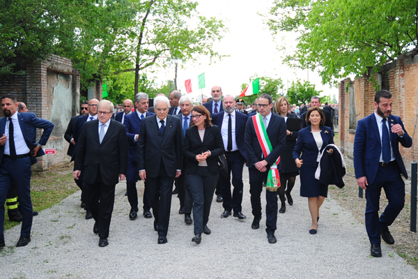 visita del Presidente Sergio Mattarella all'ex-Campo Fossoli